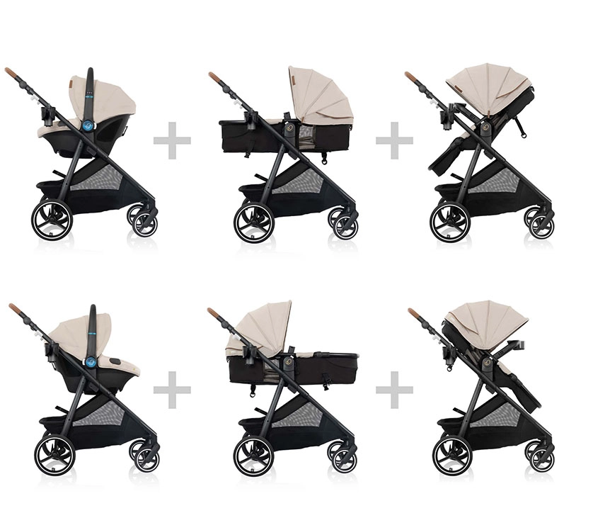 LIMITED EDITION Evenflo Shyft Intuiti+ Travel System Featuring Revolve180
