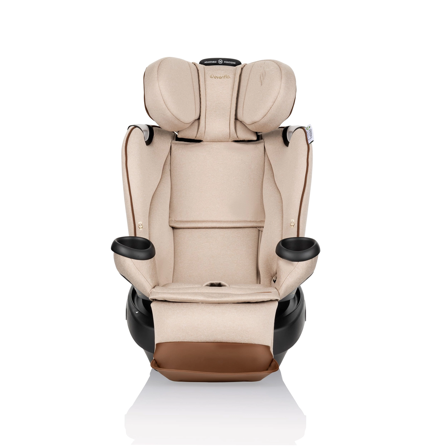 LIMITED EDITION Evenflo Revolve360 Extend All-In-One Rotational Car Seat With Green & Gentle Fabric