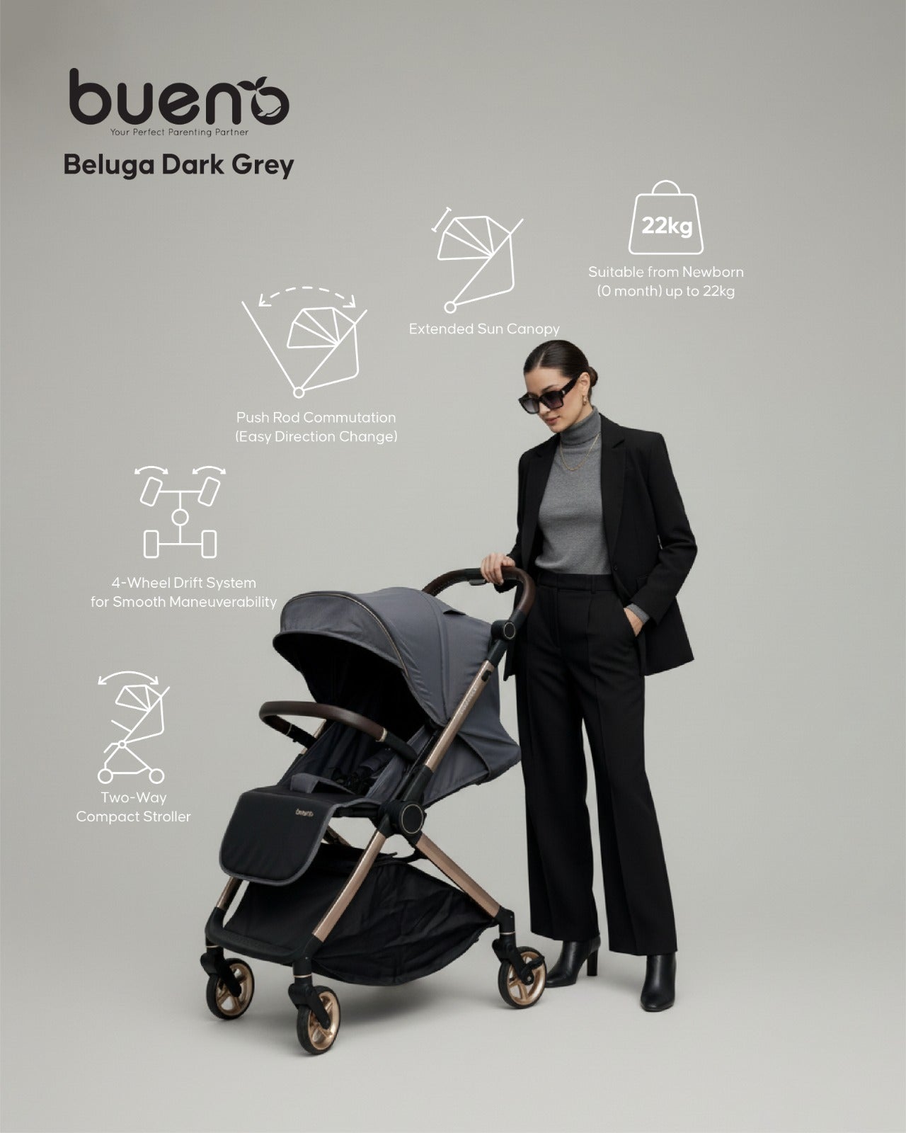 Bueno Beluga DriftX AWD Two-Ways Stroller