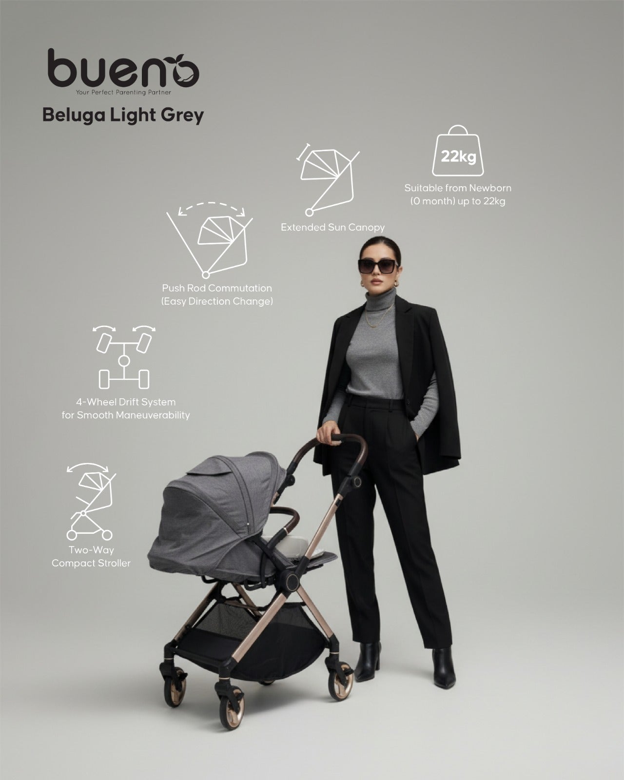 Bueno Beluga DriftX AWD Two-Ways Stroller