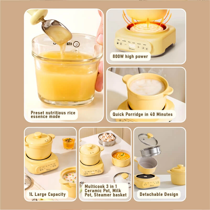 Bueno Multicook 3in1 Pot | Electric Baby Food Cooker