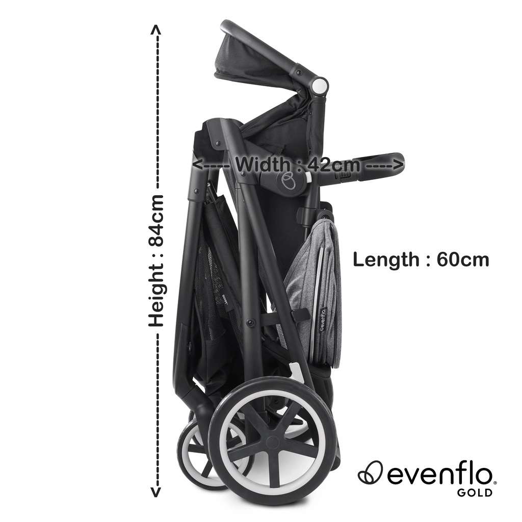 Evenflo Gold Shyft Two Ways Facing Stroller (New Born to 25kg)