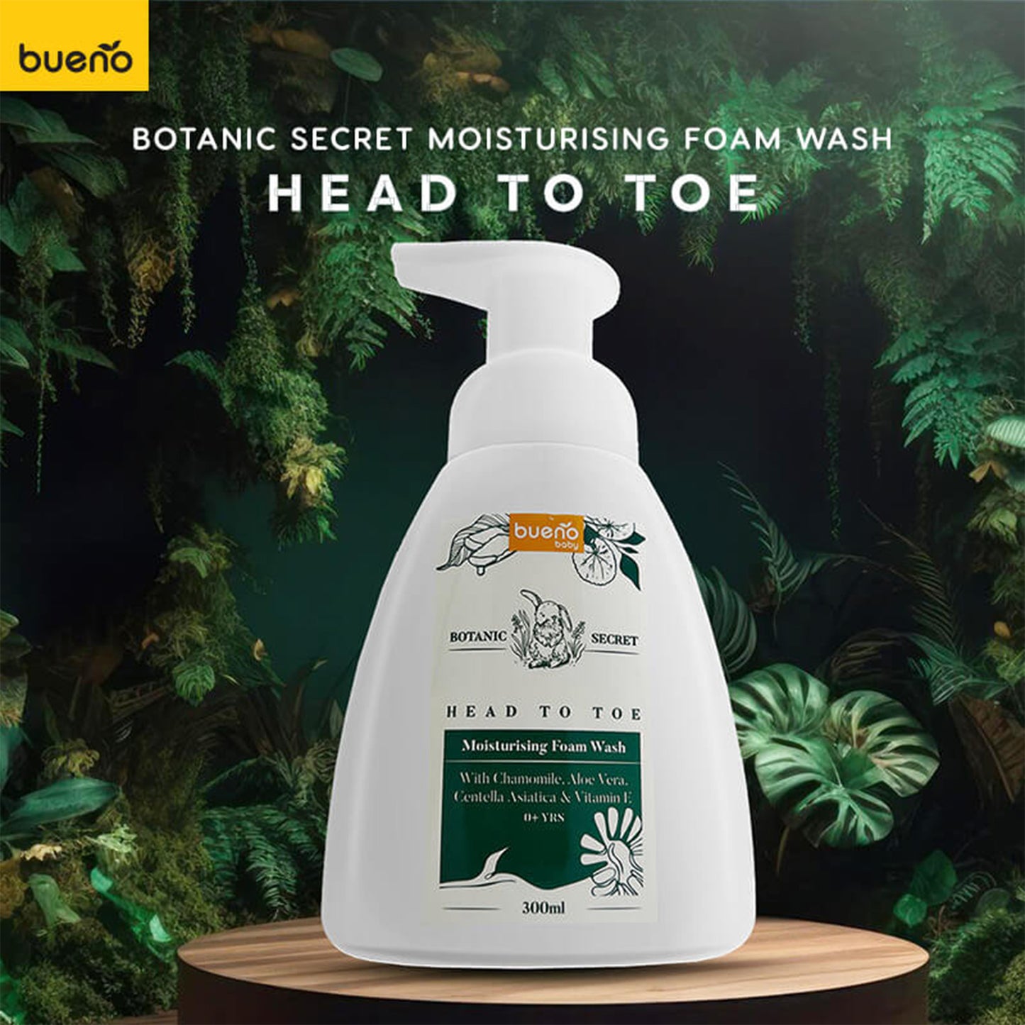 Bueno Botanic Secret Head To Toe Moisturising Foam Wash