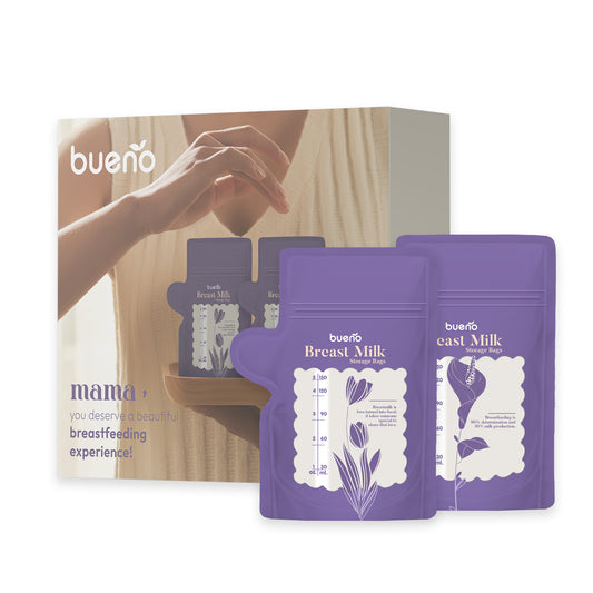 Bueno Double Ziplock Breast Milk Storage Bag- 5oz/8oz