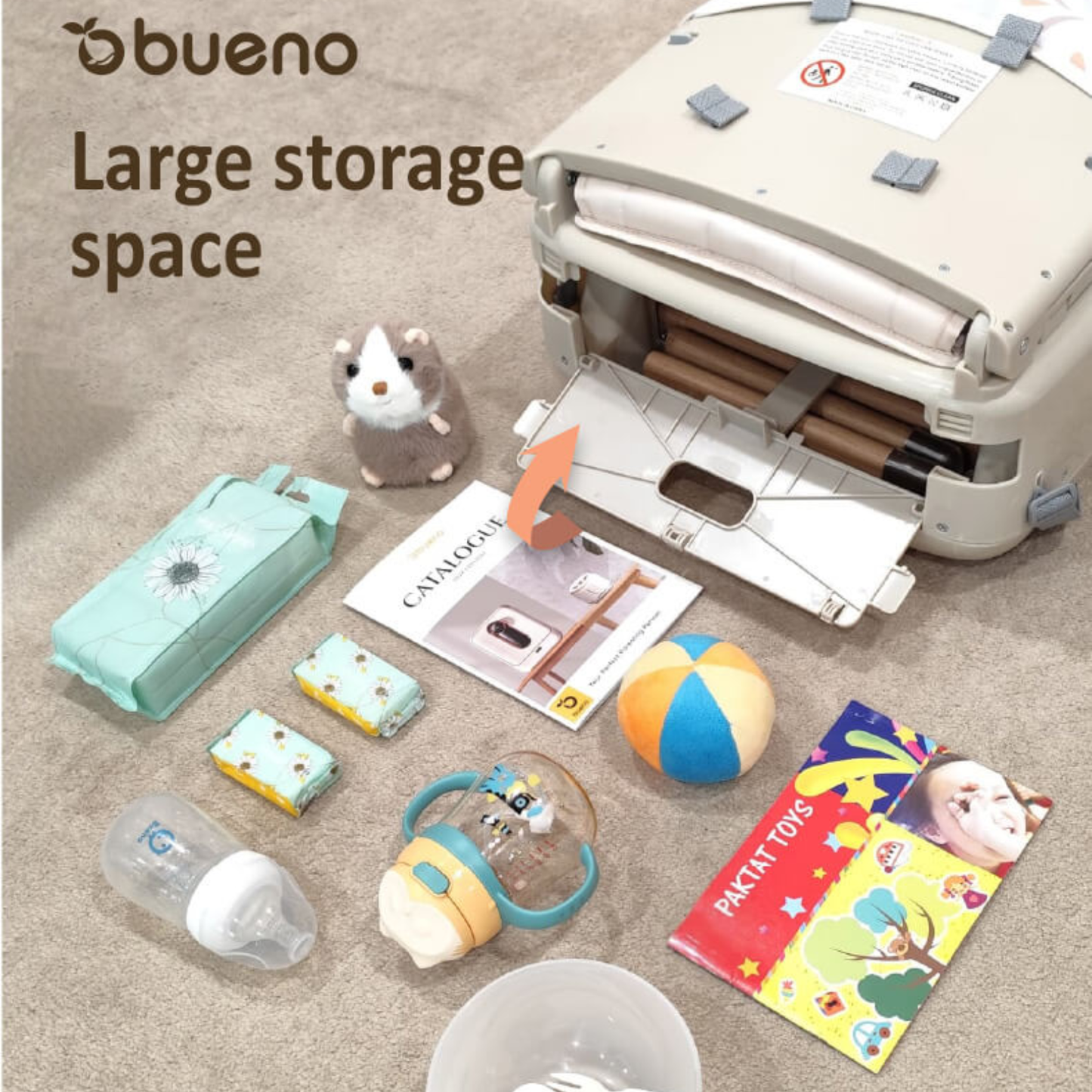 Bueno 4 in 1 Fold n Go Portable Travel High Chair