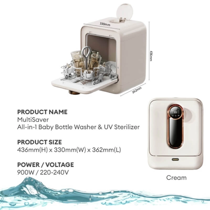 [FREE Bueno Bottle Washer 500ml x2] Bueno MultiSaver All-in-1 Baby Bottle Washer & UV Sterilizer