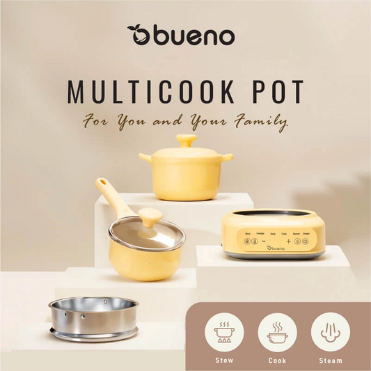 Bueno Multicook 3in1 Pot | Electric Baby Food Cooker