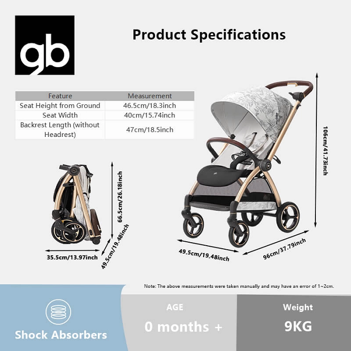 GB Orsa Flip Pro Two Way Facing Stroller