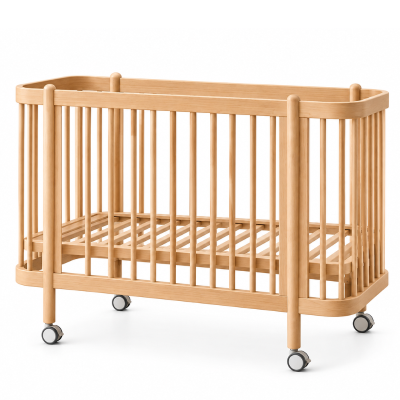 gb Komi Wooden Baby Cot MC401-W - Pine