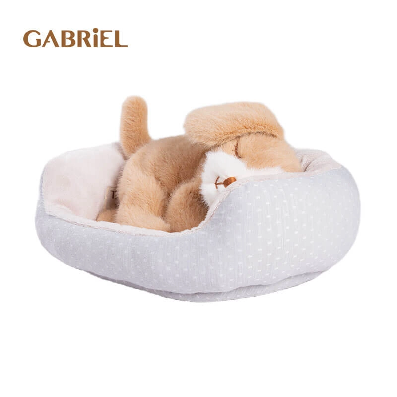 GABRiEL Loulou Sleeping Puppy Plush Doll (Come With Doll Bed)