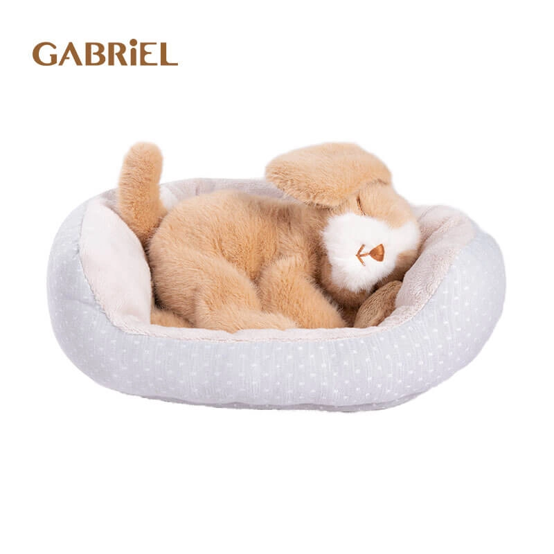 GABRiEL Loulou Sleeping Puppy Plush Doll (Come With Doll Bed)